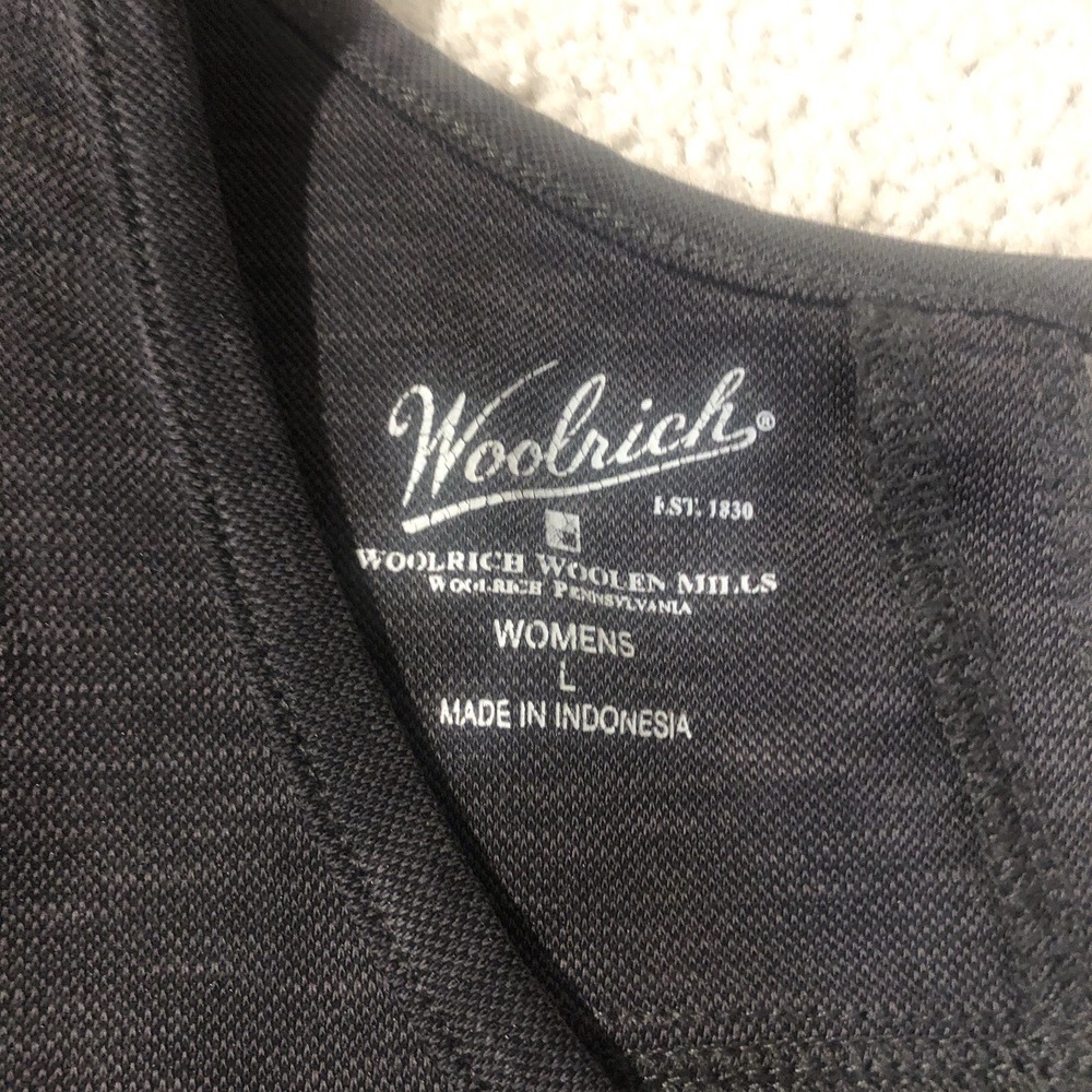 Woolrich Sleeveless Tank Top Women's Large Gray - Picture 2 of 7